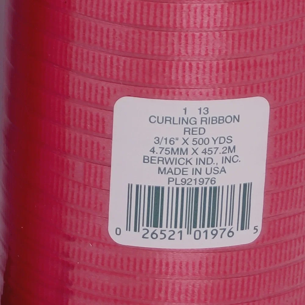 VALUE BUNDLE: Lot of 5 NEW Curling Ribbon 500 Yard Spools Pink Purple Red USA